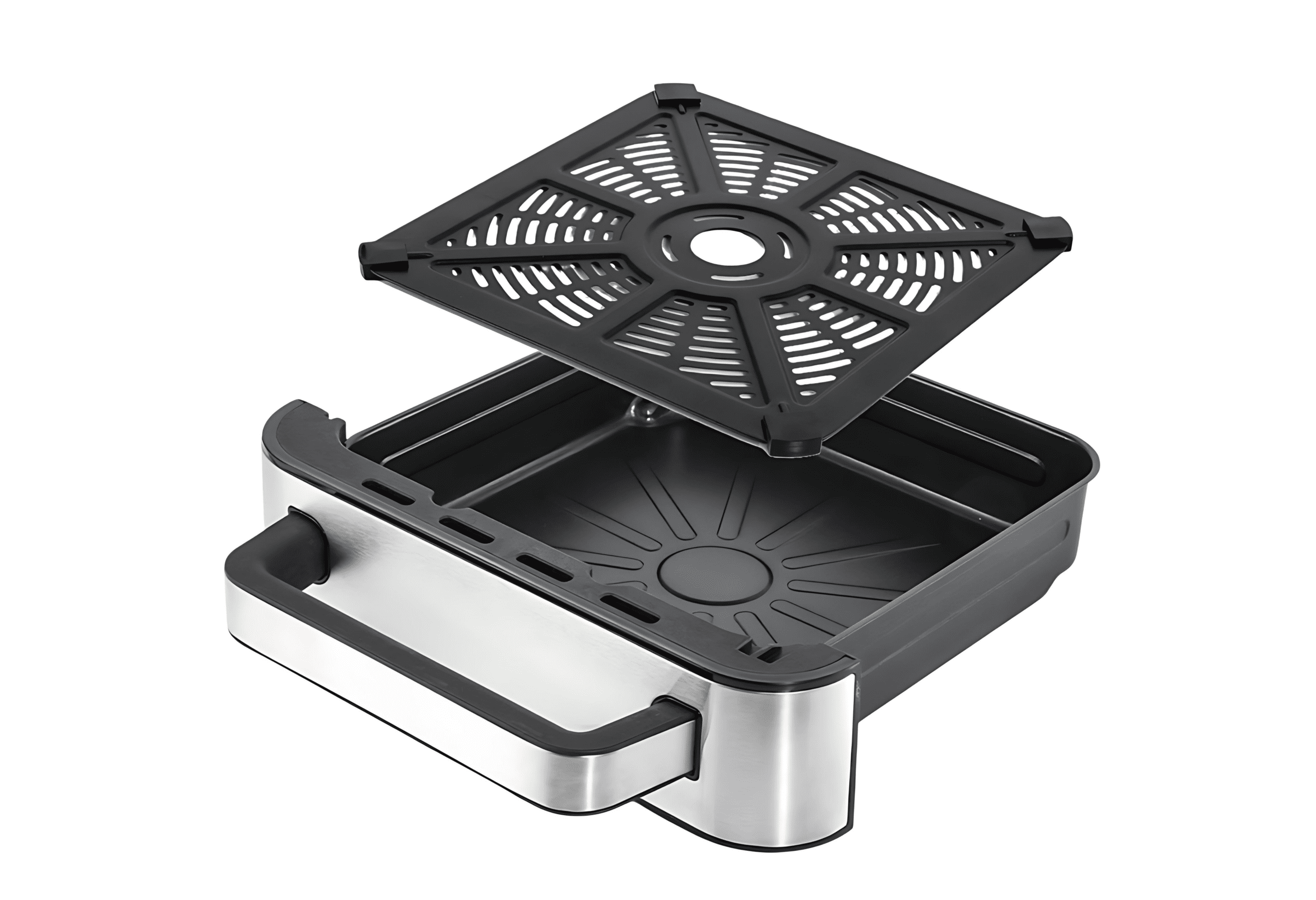 Detalle con acabado en aluminio Freidora de Aire BenKa® – Pizzaroma